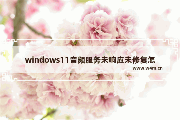 windows11音频服务未响应未修复怎么办 windows11音频服务未响应未修复解决方法