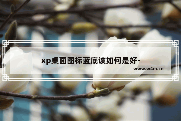 xp桌面图标蓝底该如何是好-