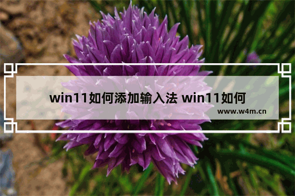 win11如何添加输入法 win11如何添加输入法方法介绍