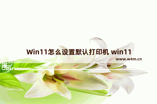 Win11怎么设置默认打印机 win11默认打印机设置教程