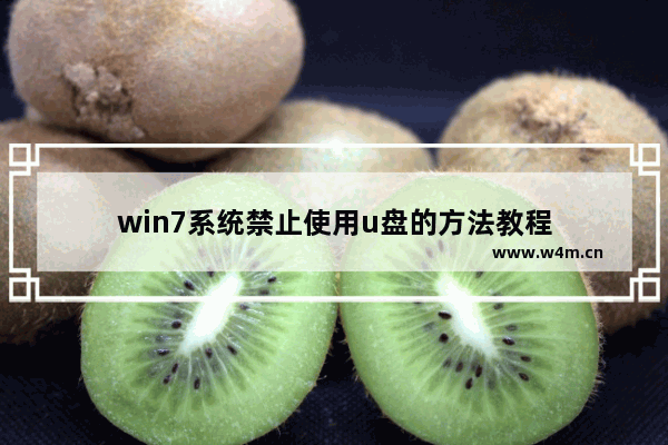 win7系统禁止使用u盘的方法教程