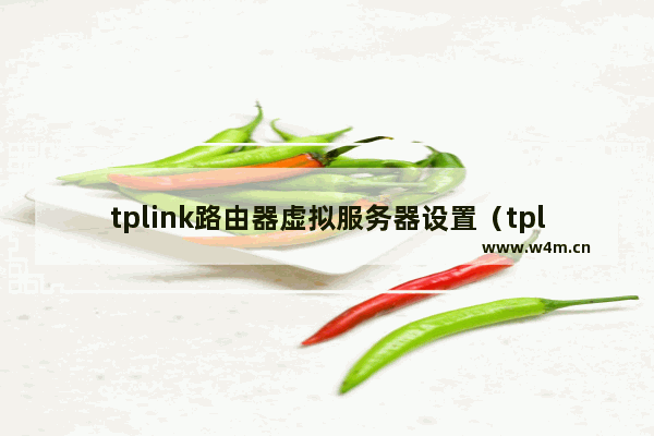 tplink路由器虚拟服务器设置（tplink搭建虚拟服务器教学）