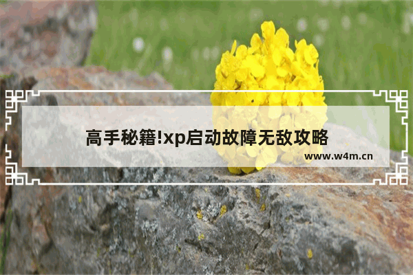 高手秘籍!xp启动故障无敌攻略