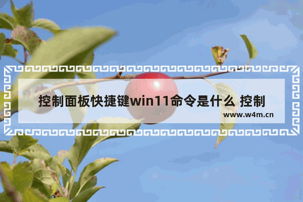 控制面板快捷键win11命令是什么 控制面板快捷键win11命令大全