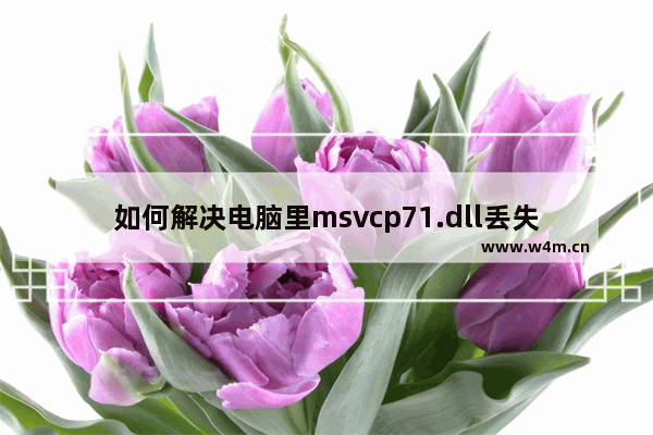 如何解决电脑里msvcp71.dll丢失的故障