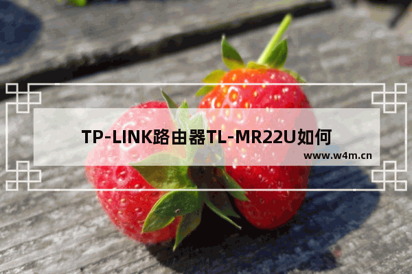 TP-LINK路由器TL-MR22U如何设置3G上网？