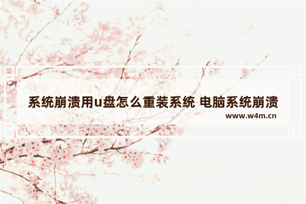 系统崩溃用u盘怎么重装系统 电脑系统崩溃?超详细步骤教你如何用u盘重装