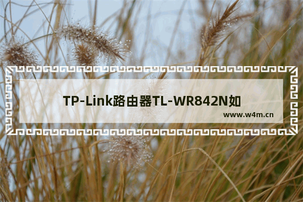 TP-Link路由器TL-WR842N如何设置密码