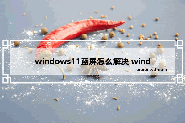 windows11蓝屏怎么解决 windows11蓝屏怎么解决方法介绍