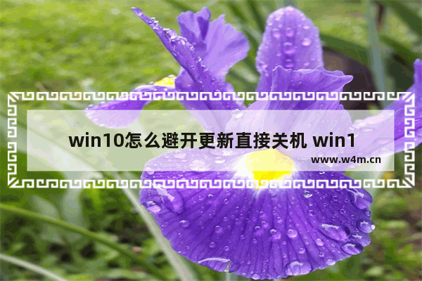 win10怎么避开更新直接关机 win10避开更新直接关机方法介绍