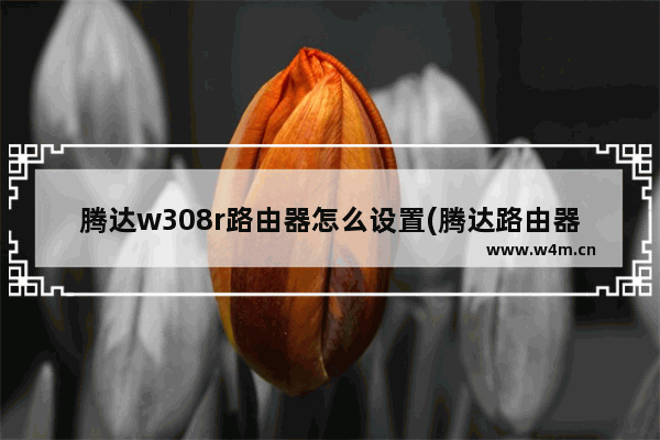 腾达w308r路由器怎么设置(腾达路由器w303r设置)