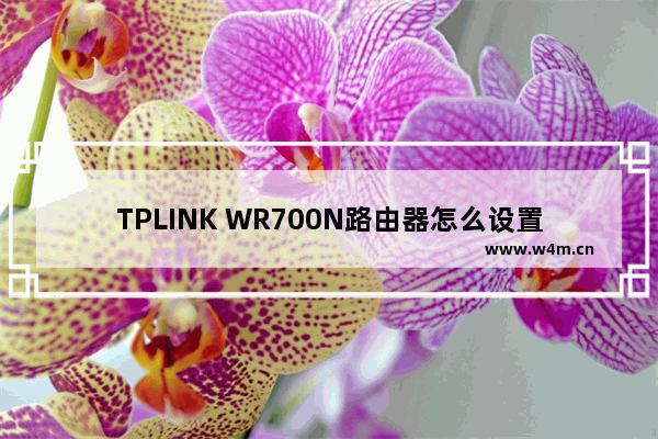 TPLINK WR700N路由器怎么设置