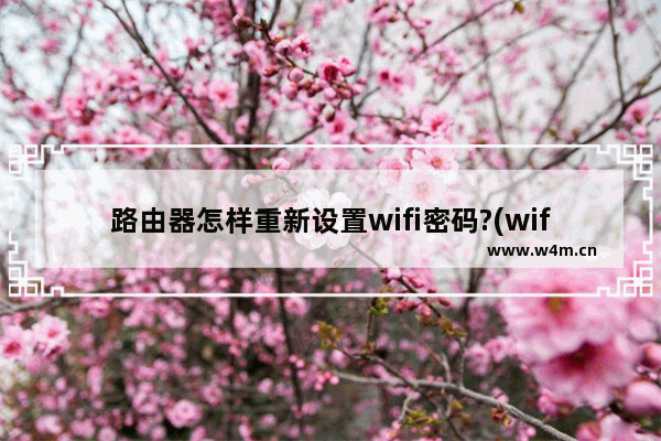 路由器怎样重新设置wifi密码?(wifi密码设置教学)