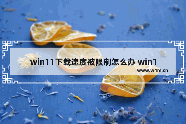 win11下载速度被限制怎么办 win11下载速度被限制解决办法