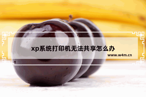 xp系统打印机无法共享怎么办