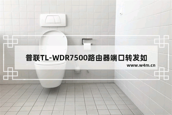 普联TL-WDR7500路由器端口转发如何设置