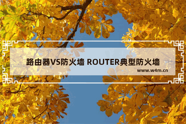 路由器VS防火墙 ROUTER典型防火墙设置