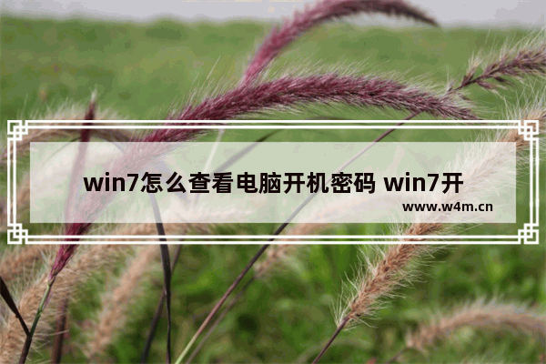 win7怎么查看电脑开机密码 win7开机状态下查看电脑开机密码