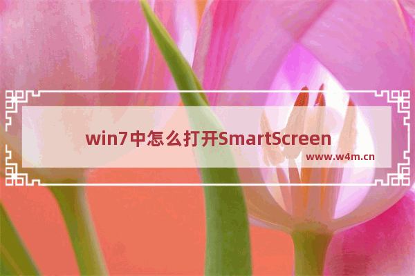 win7中怎么打开SmartScreen筛选器