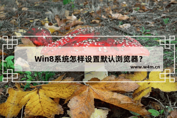 Win8系统怎样设置默认浏览器？