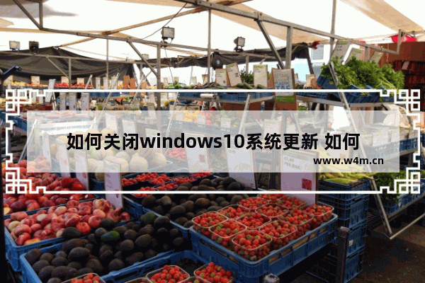 如何关闭windows10系统更新 如何关闭windows10系统更新方法介绍