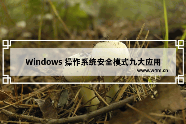 Windows 操作系统安全模式九大应用技巧