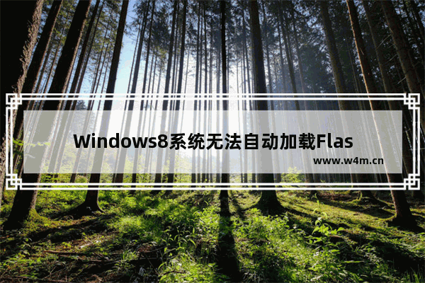 Windows8系统无法自动加载Flash插件怎么办