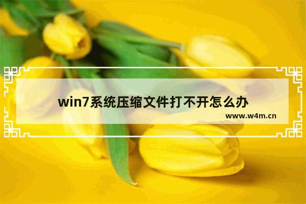 win7系统压缩文件打不开怎么办