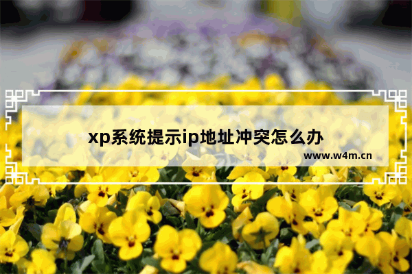 xp系统提示ip地址冲突怎么办