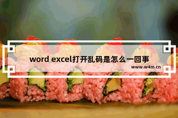 word excel打开乱码是怎么一回事