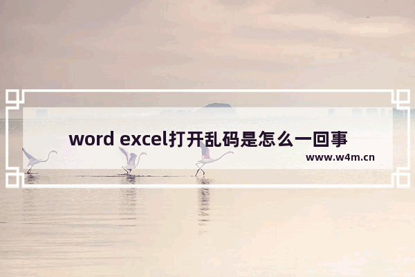 word excel打开乱码是怎么一回事