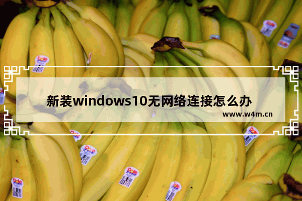 新装windows10无网络连接怎么办 新装windows10无网络连接解决方法