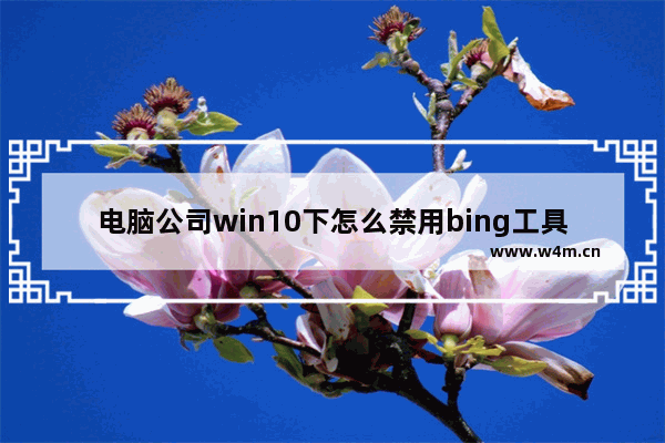 电脑公司win10下怎么禁用bing工具栏