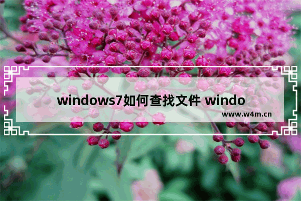 windows7如何查找文件 windows7如何查找文件方法介绍