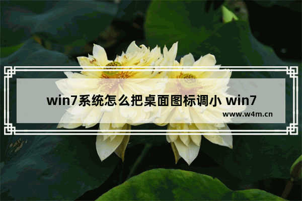 win7系统怎么把桌面图标调小 win7系统怎么把桌面图标调小方法介绍