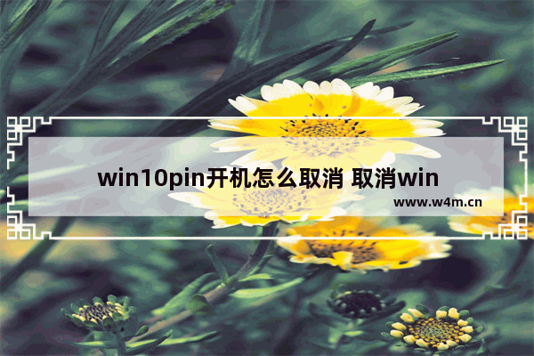 win10pin开机怎么取消 取消win10开机pin的方法