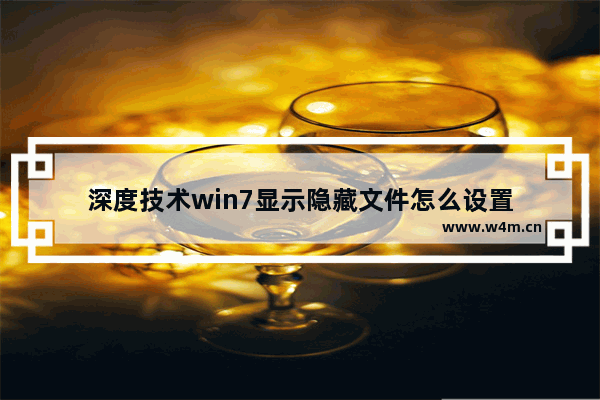 深度技术win7显示隐藏文件怎么设置