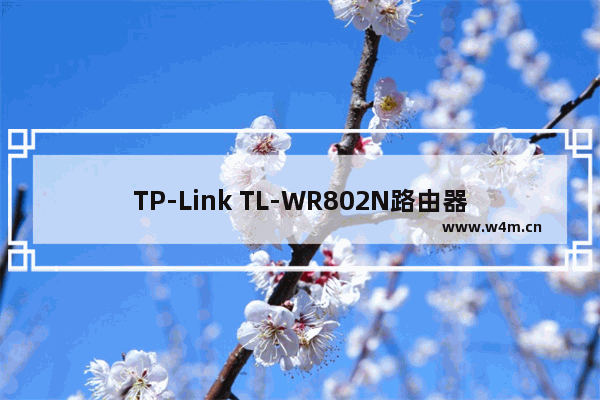 TP-Link TL-WR802N路由器设置上网方法