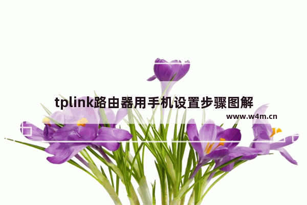 tplink路由器用手机设置步骤图解