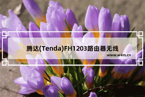 腾达(Tenda)FH1203路由器无线桥接设置上网方法