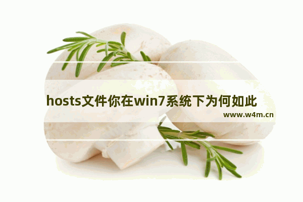 hosts文件你在win7系统下为何如此屌-