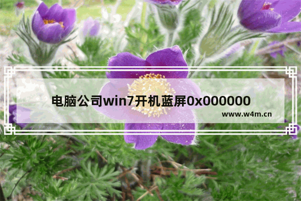 电脑公司win7开机蓝屏0x0000006b怎么办