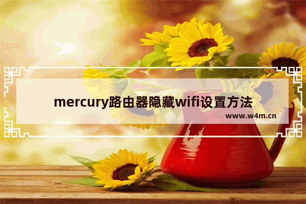 mercury路由器隐藏wifi设置方法