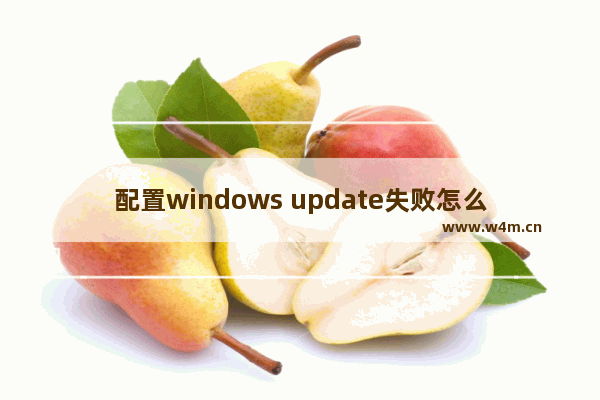 配置windows update失败怎么解决