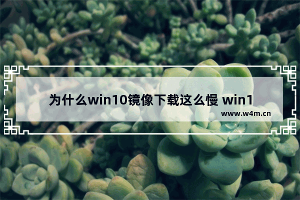 为什么win10镜像下载这么慢 win10镜像下载慢解决办法