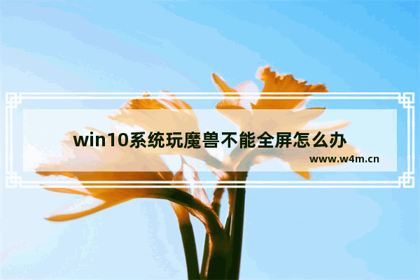 win10系统玩魔兽不能全屏怎么办