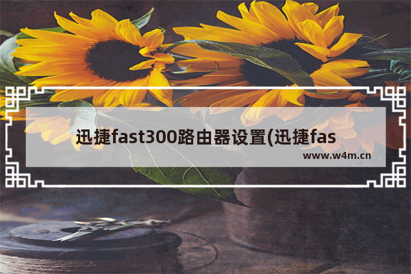 迅捷fast300路由器设置(迅捷fast300m路由器设置)