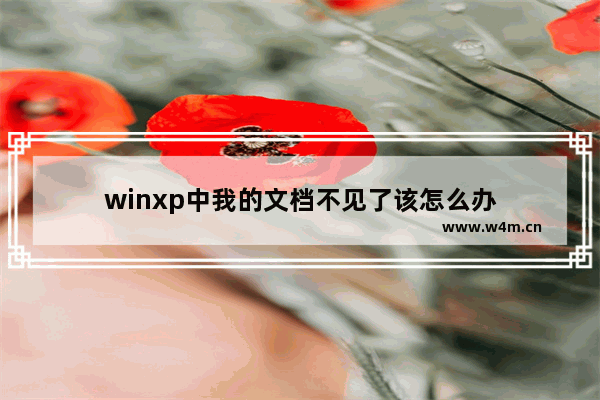 winxp中我的文档不见了该怎么办