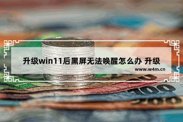 升级win11后黑屏无法唤醒怎么办 升级win11后黑屏无法唤醒解决办法