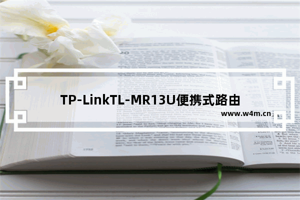 TP-LinkTL-MR13U便携式路由器3G上网设置方法